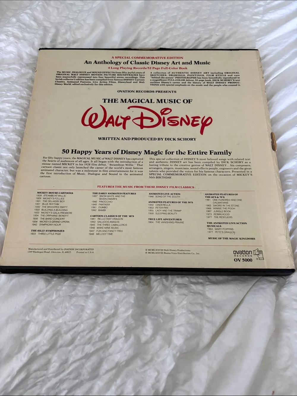 Disney Magical Music of Walt Disney collection